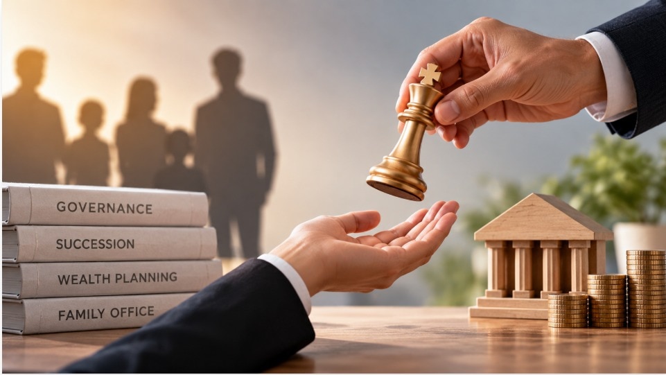 A Family Office may oversee investments, governance, succession planning, trusteeship and other aspects of family wealth.