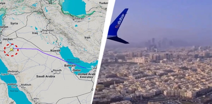 A “violent incident” involving two pilots forced a Flydubai flight from Dubai to Tel Aviv to divert to Saudi Arabia. A “violent incident” involving two pilots forced a Flydubai flight from Dubai to Tel Aviv to divert to Saudi Arabia.