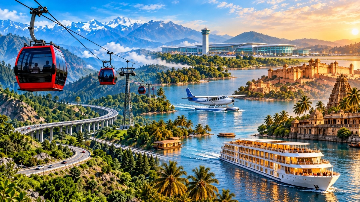 India is expanding its tourism connectivity beyond conventional roads, railways and airports