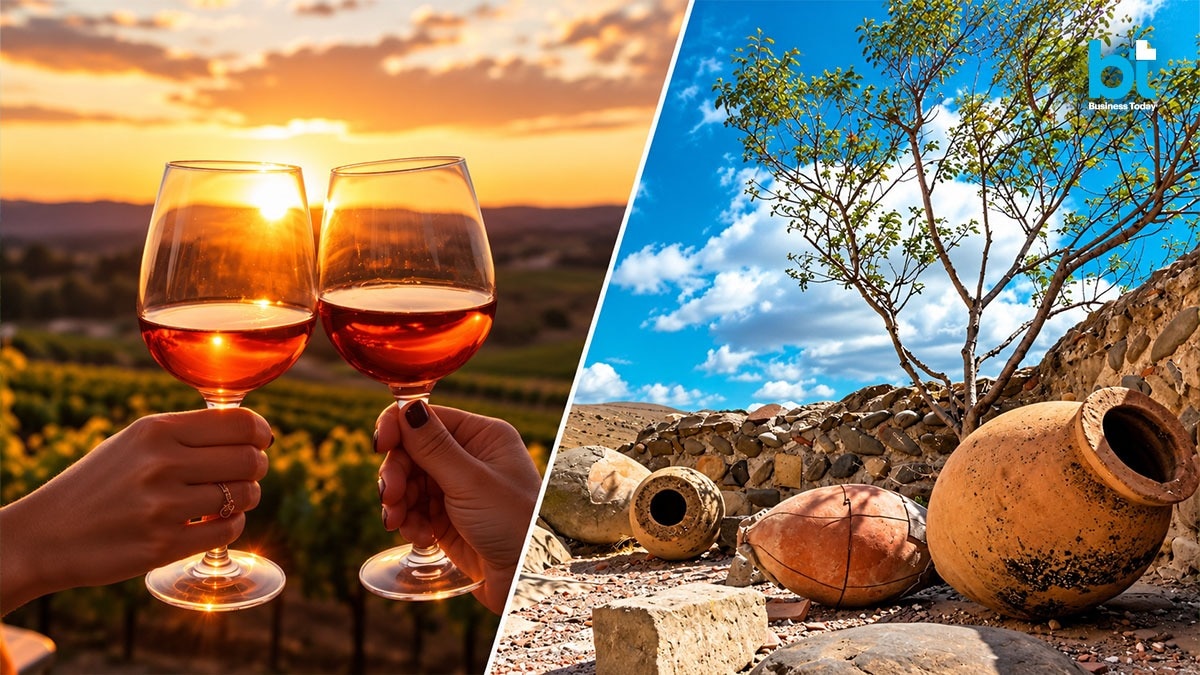 A sip of wine, the Georgian way