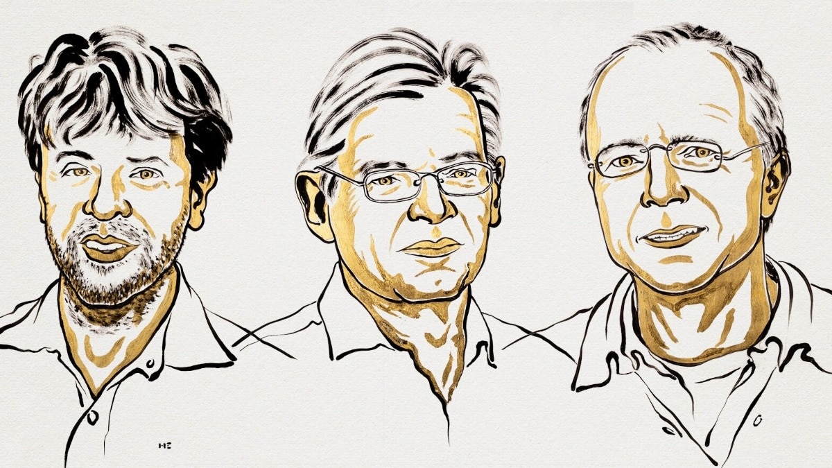 (From left to right) Karl Deisseroth, Peter Hegemann and Georg Nagel
