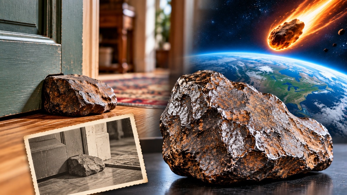The roughly triangular specimen measures about 17 x 20 x 23 centimetres and weighs 10.22 kilograms. (AI generated image)