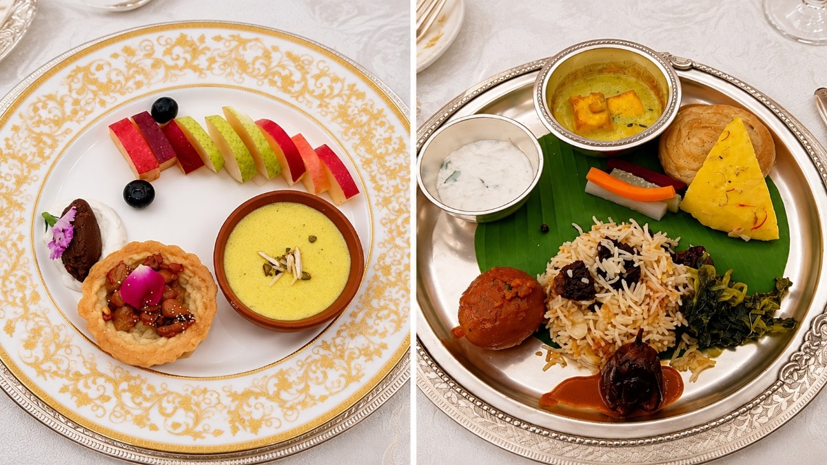 The menu described the Himalayan ranges as having fostered a cuisine rooted in "resourcefulness, refinement, and respect for seasonal produce" — much like the Swiss Alps.