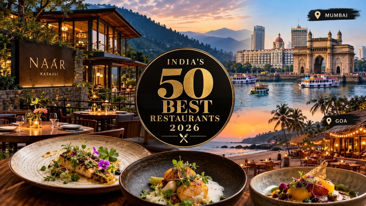 Ranking of the 50 best restaurants in India, with NAAR in Kasauli securing the top position