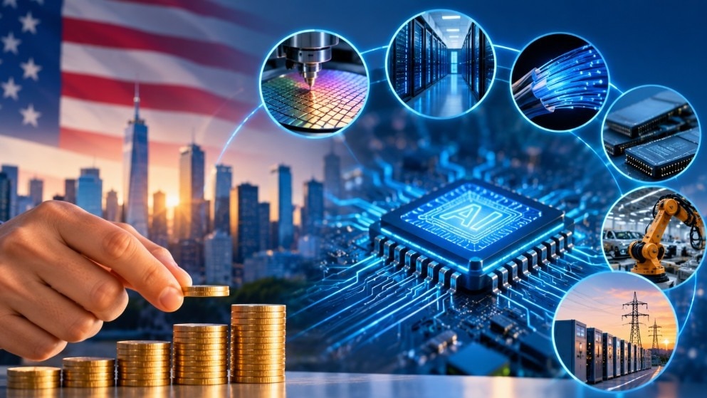 The strategy reflects a view that the AI investment opportunity extends beyond the headline technology companies developing AI models.
