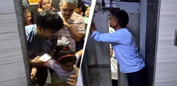 Police have launched an investigation into what caused the lift to suddenly plunge. Police have launched an investigation into what caused the lift to suddenly plunge.
