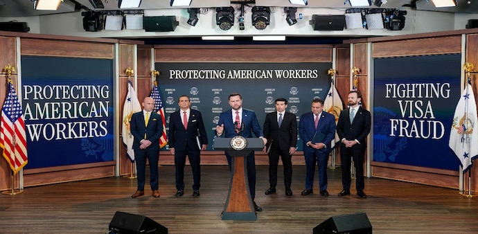 Vance outlined stark wage discrepancies between American employees and foreign workers brought in on temporary visas. Vance outlined stark wage discrepancies between American employees and foreign workers brought in on temporary visas.