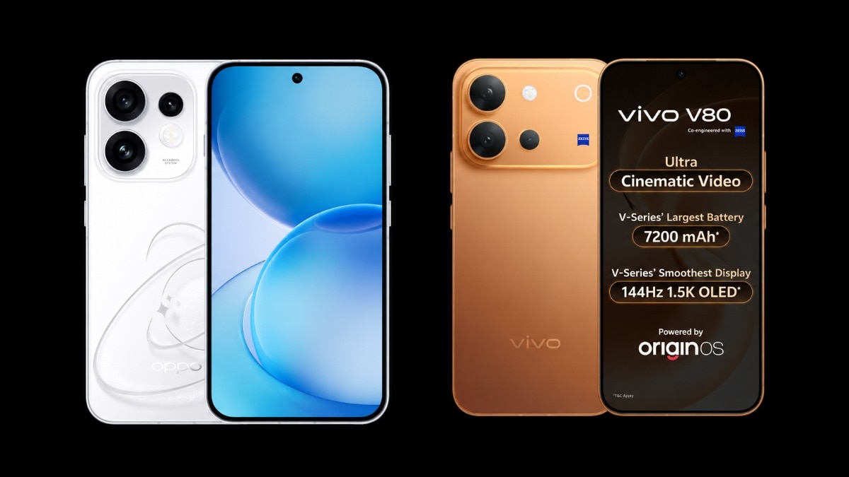 Vivo V80 vs OPPO Reno 16: Battery, display and cameras compared