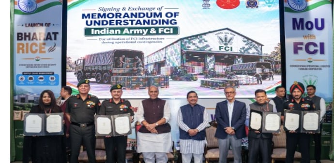 Under the new arrangement, Bharat Rice will be supplied directly to Army Supply Depots rather than being collected by Army depots from local FCI facilities Under the new arrangement, Bharat Rice will be supplied directly to Army Supply Depots rather than being collected by Army depots from local FCI facilities