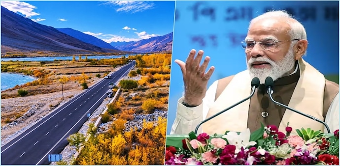 PM Narendra Modi Ladakh Projects PM Narendra Modi Ladakh Projects