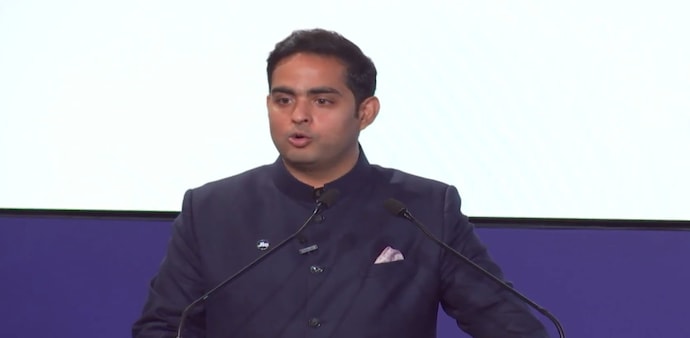 Akash Ambani said the company had built the world’s largest 5G subscriber base outside China in just three years. Akash Ambani said the company had built the world’s largest 5G subscriber base outside China in just three years.