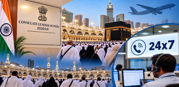 Consulate General of India in Jeddah has established an additional 24x7 control room at the Indian Haj Pilgrims Consulate General of India in Jeddah has established an additional 24x7 control room at the Indian Haj Pilgrims