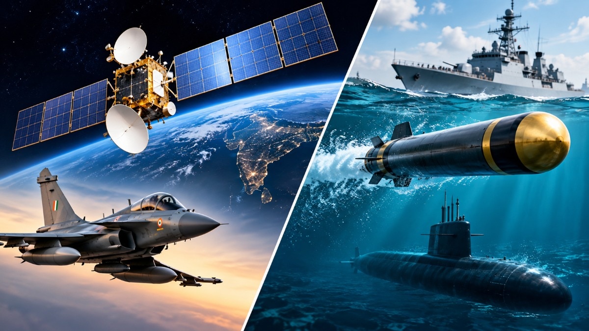 The deals cover the acquisition of an indigenous GSAT-7C communication satellite and Varunastra heavyweight torpedoes. (Photo: AI)