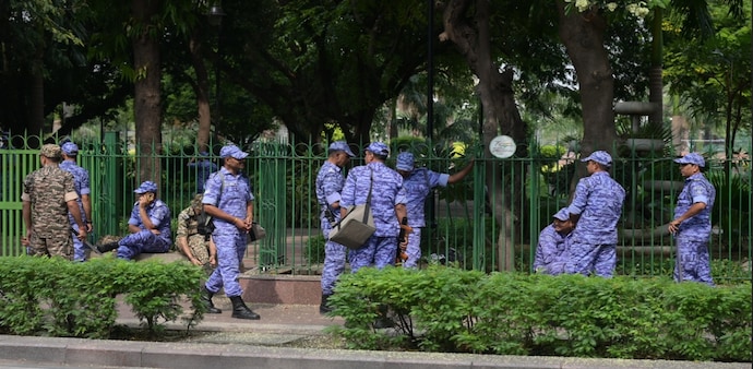 Security beefed up ahead of CJP protest in Connaught Place Security beefed up ahead of CJP protest in Connaught Place