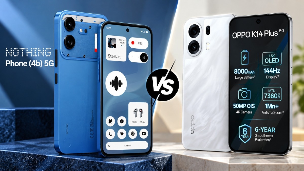 OPPO K14 Plus 5G vs Nothing Phone (4b) 5G