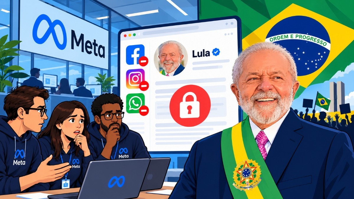 Instagram accounts belonging to Brazilian President Luiz Inácio Lula da Silva were affected by restrictions