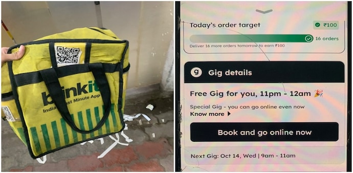 Law student delivers 19 Blinkit orders in 6.5 hours, shares his first-day earnings Law student delivers 19 Blinkit orders in 6.5 hours, shares his first-day earnings