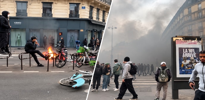 The unrest also spilled into some of France’s most recognisable shopping districts. The unrest also spilled into some of France’s most recognisable shopping districts.