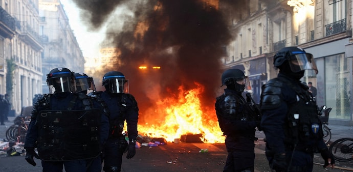 A protest in one part of a city can affect roads and public transport elsewhere. A protest in one part of a city can affect roads and public transport elsewhere.