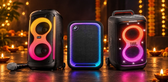 Party speakers from boAt, Sony and JBL for Diwali gatherings. Party speakers from boAt, Sony and JBL for Diwali gatherings.