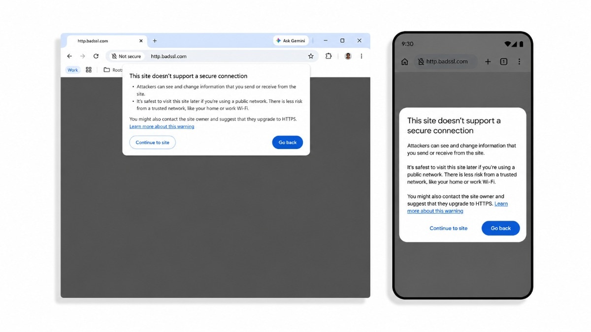 Google Chrome will ask before opening HTTP websites, adding a new layer of security to keep you even safer