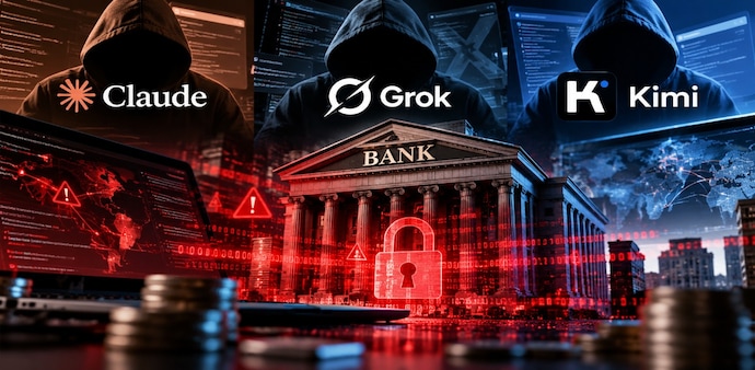 Cybercrime Group Exploited Claude, Grok and Kimi AI Agents to Target Banks Cybercrime Group Exploited Claude, Grok and Kimi AI Agents to Target Banks