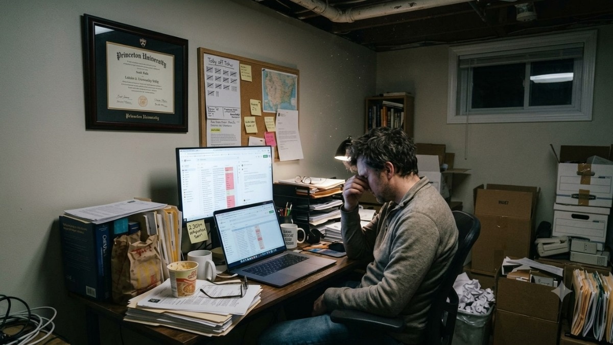 Jack Weis has struggled to translate his qualifications into stable employment