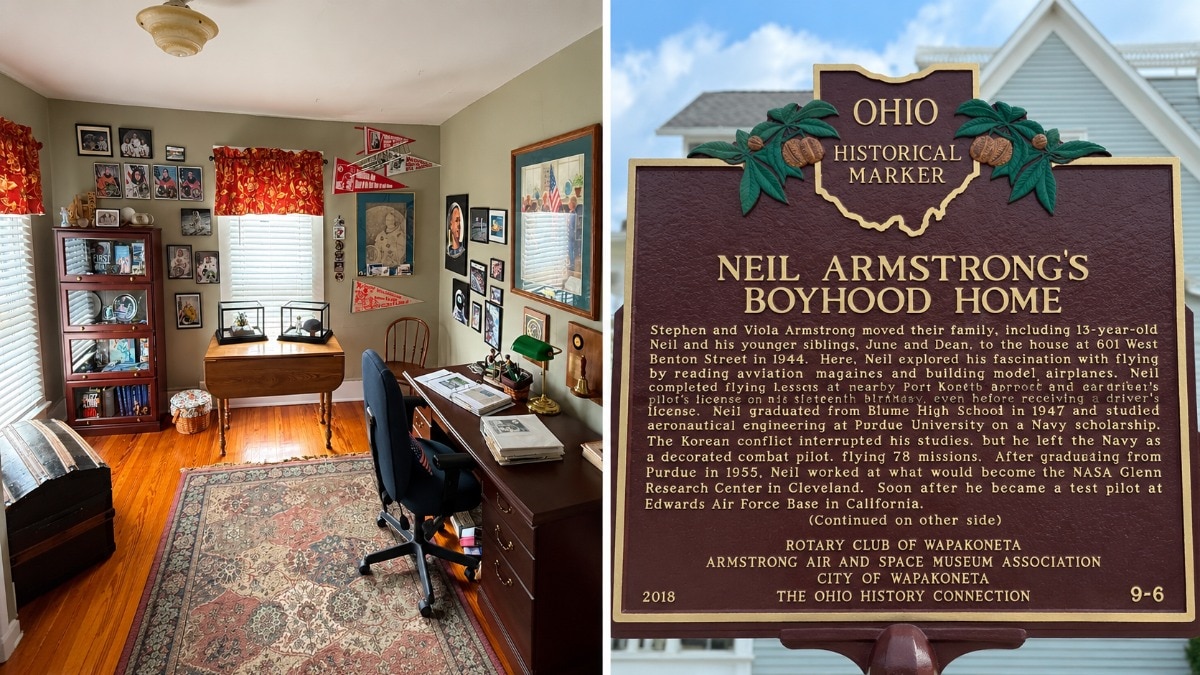 The house at 601 W. Benton St. played an important role in Armstrong’s early years. (Picture credit : AP)