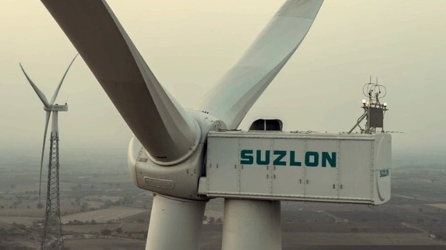  Suzlon Energy shares fell 1.7 per cent on Monday to Rs 36.77, while its market capitalisation hovered around Rs 50,000 crore.