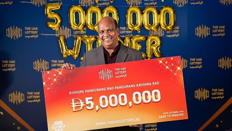 Despite his win, Rao stressed that people taking part in lottery games should be careful about how much they spend. (Picture credit : The Khaleej Times)