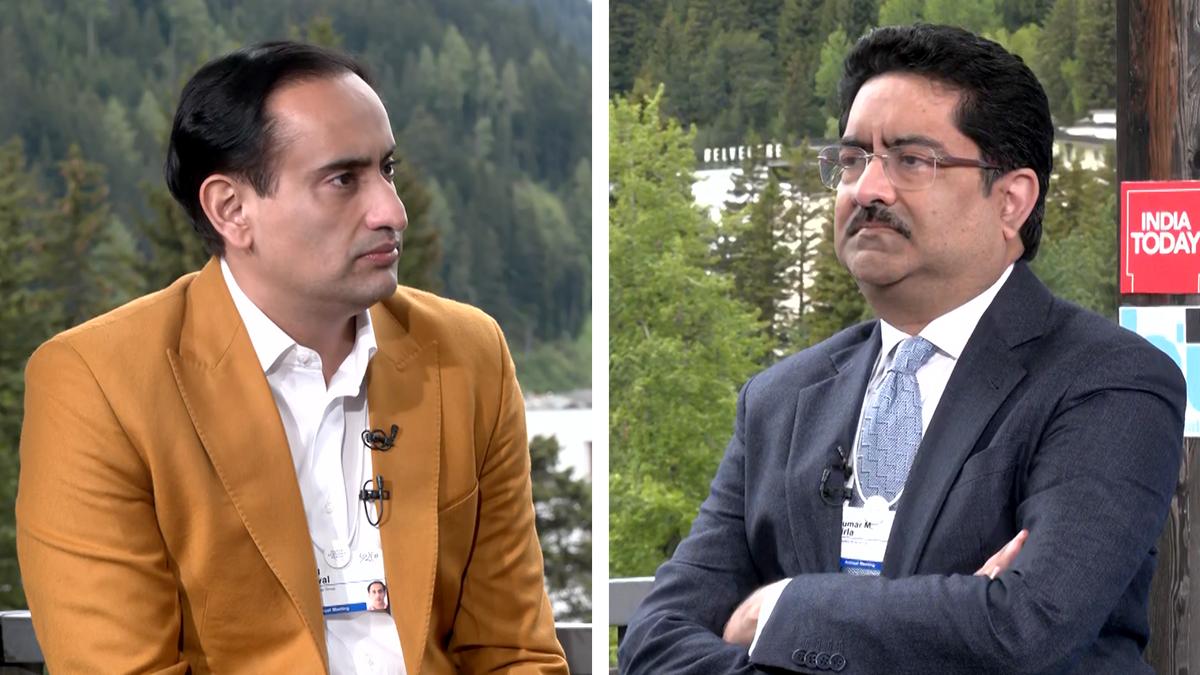 Catching up with the Chairman, Aditya Birla Group at WEF, Davos