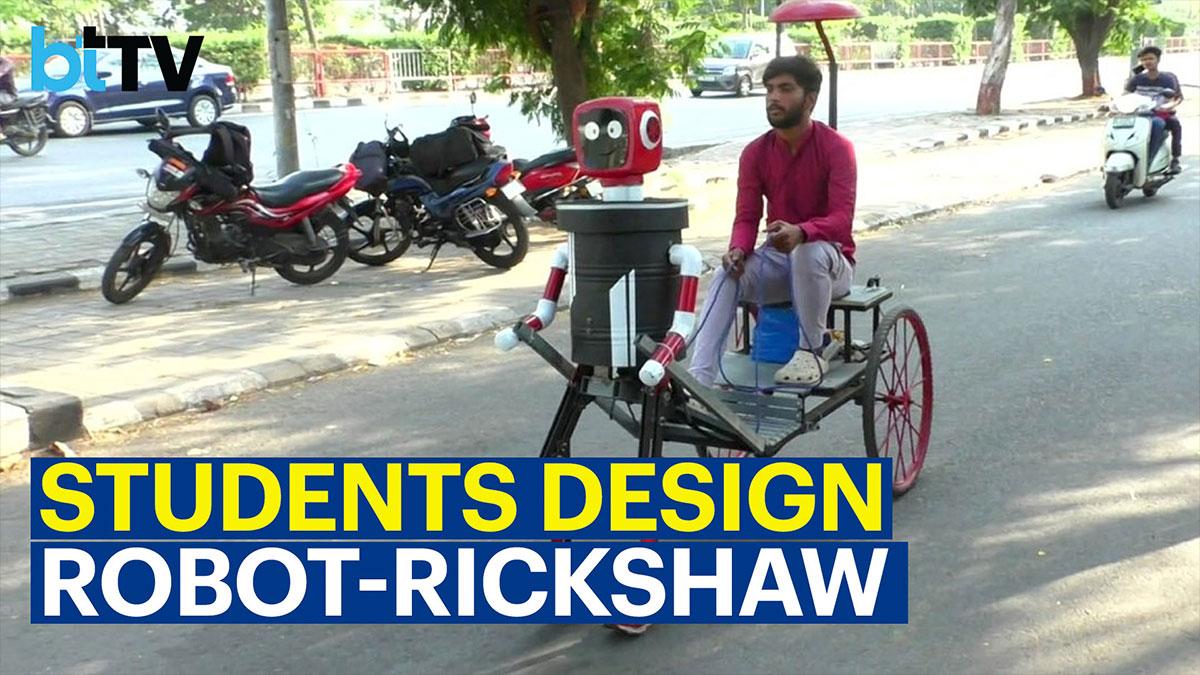 Surat Students Develop Robot That Can Walk And Pull A Rickshaw Thumb