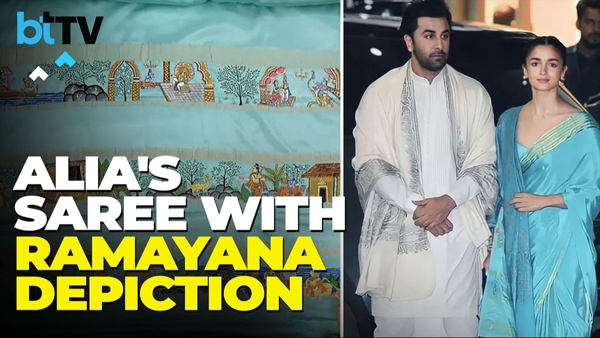 Ayodhya's Pran Pratishtha: Alia Bhatt's Saree Speaks Volumes