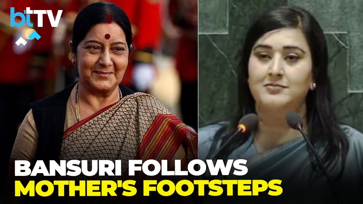 Bansuri Continues Mother Sushma Swaraj's Legacy: Takes MP Oath In Sanskrit