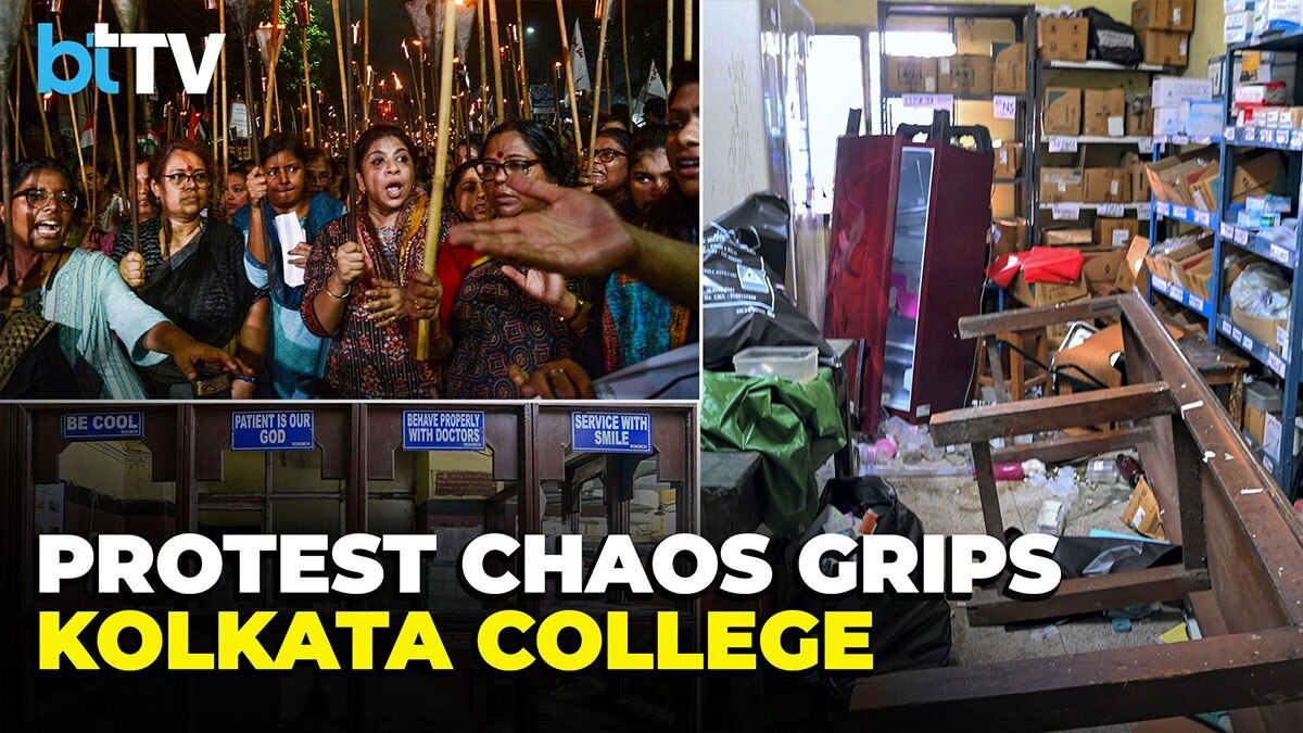 Kolkata Rape-Murder Case: Protests Turn Violent, RG Kar Medical College Besieged By Chaos