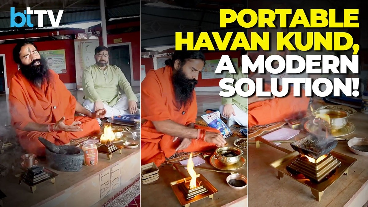 The 5-Minute Revolution: Swami Ramdev Explains How To Use The Portable Havan Kund