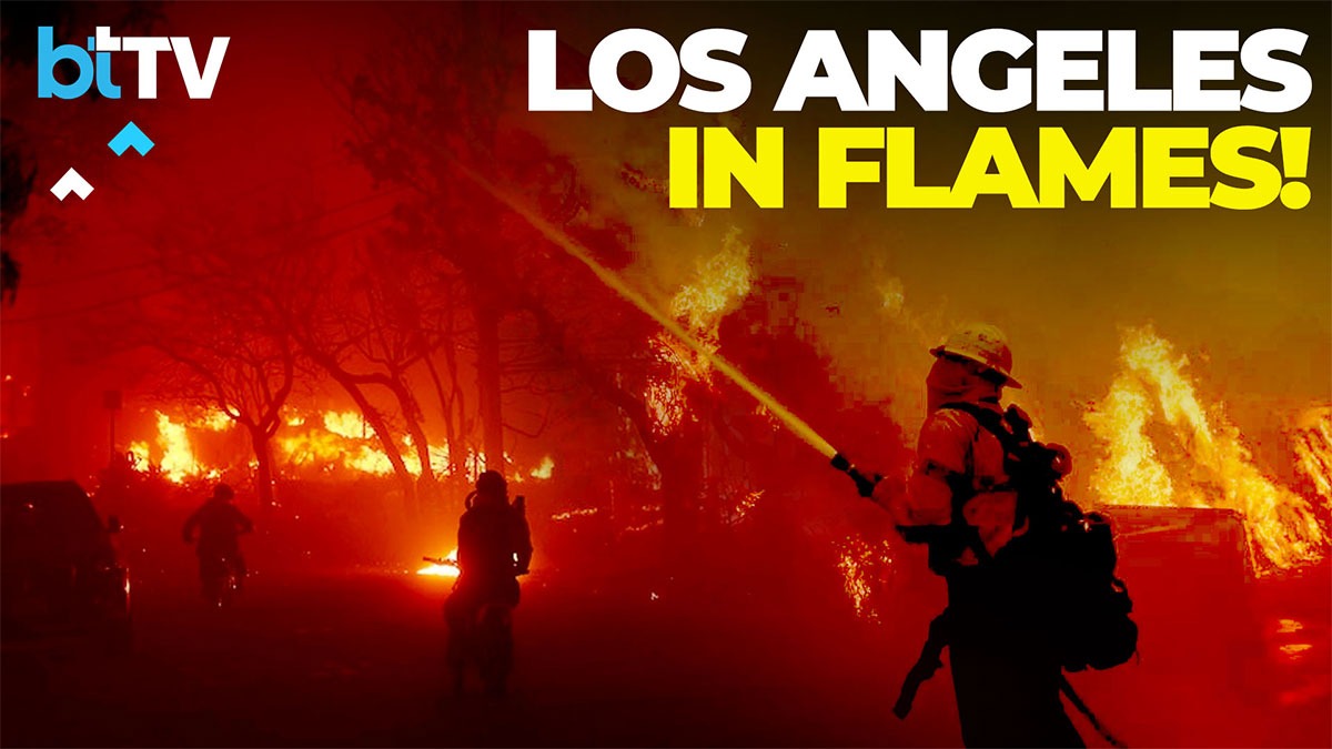 Los Angeles On Fire: Thousands Displaced As Wildfires Spread