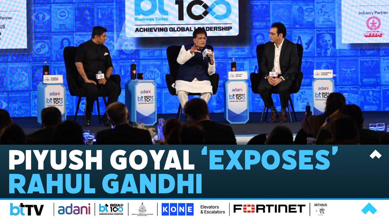 Piyush Goyal’s Fiery Attack On Rahul Gandhi | BT India@100 | Business Today