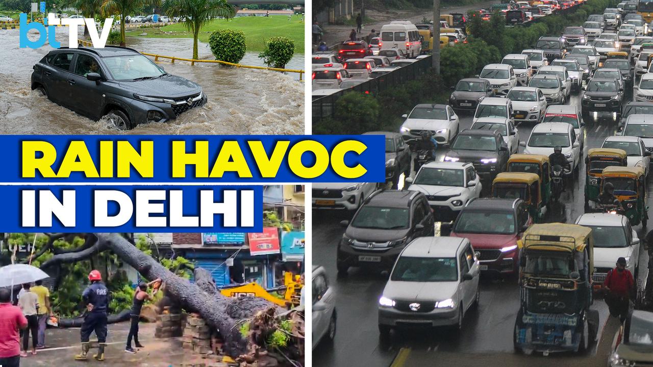 Delhi Drenched: Floods, Fallen Trees & Traffic Mayhem After Fierce Storm