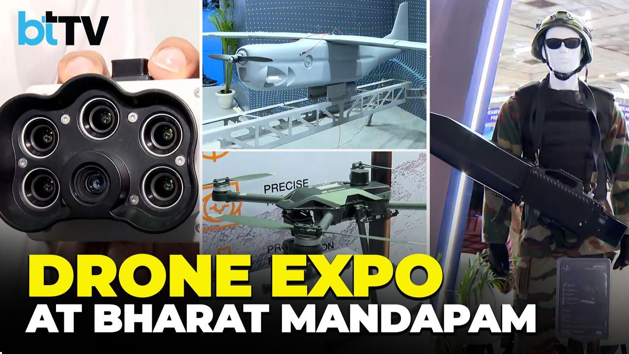 India’s Drone Revolution On Display At Bharat Mandapam | Defence To Farming & Delivery Tech