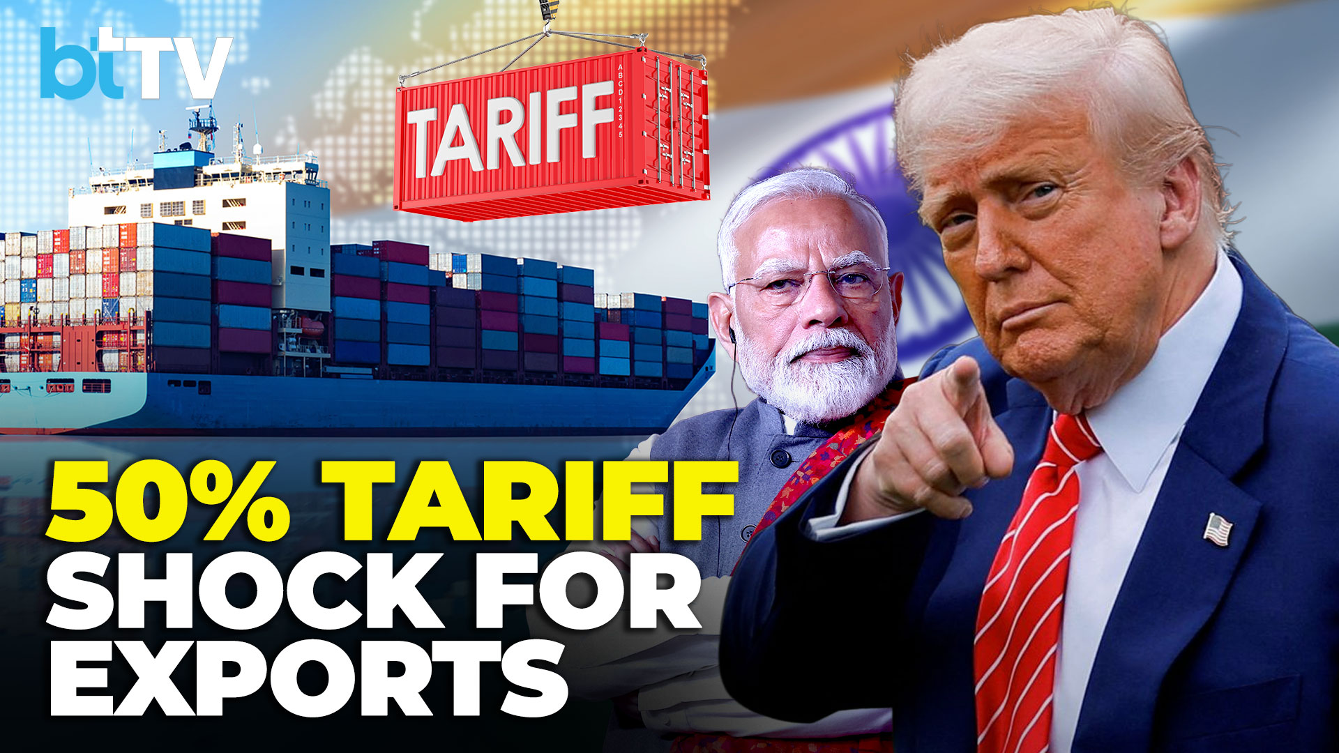 Trump&rsquo;s 50% Tariffs To Hit Indian Exports | 