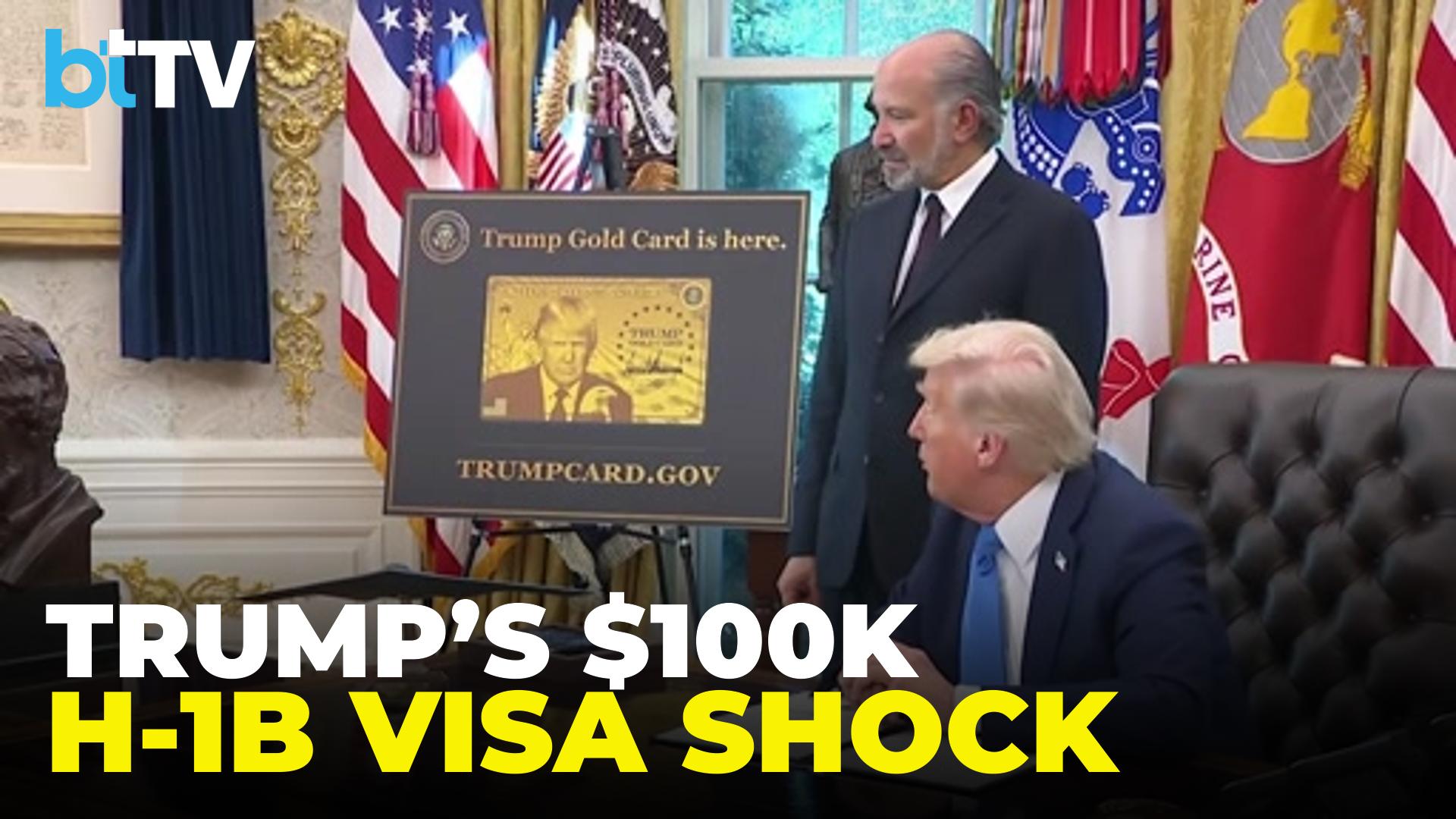 Trump Slaps $100,000 Fee On H-1B Visas | Major Blow To Indian Tech Workers