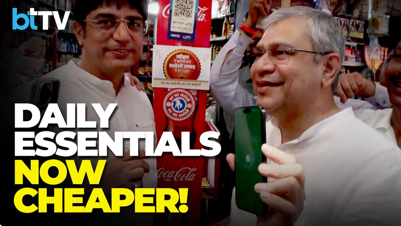 Ashwini Vaishnaw Meets Shopkeepers As GST Cuts Take Effect | Savings On Daily Essentials