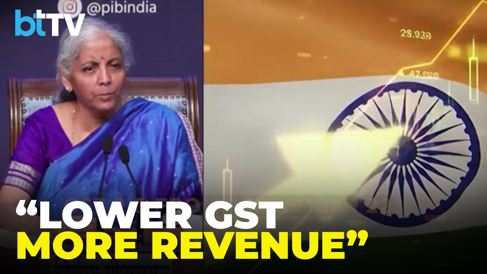 FM Nirmala Sitharaman Explains How Lower GST Rates Can Boost Revenue