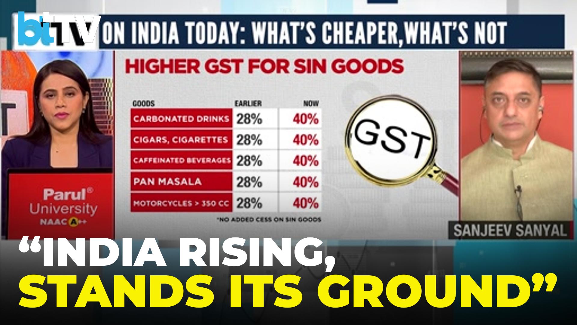 Sanjeev Sanyal: India An Emerging Power, GST Reforms Boost Global Standing