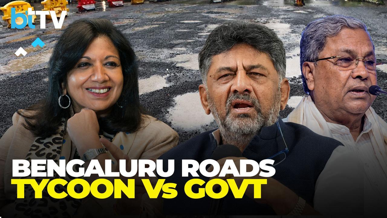 Kiran Mazumdar-Shaw Slams Karnataka Govt Over Bengaluru Roads | DKS, MB Patil Hit Back