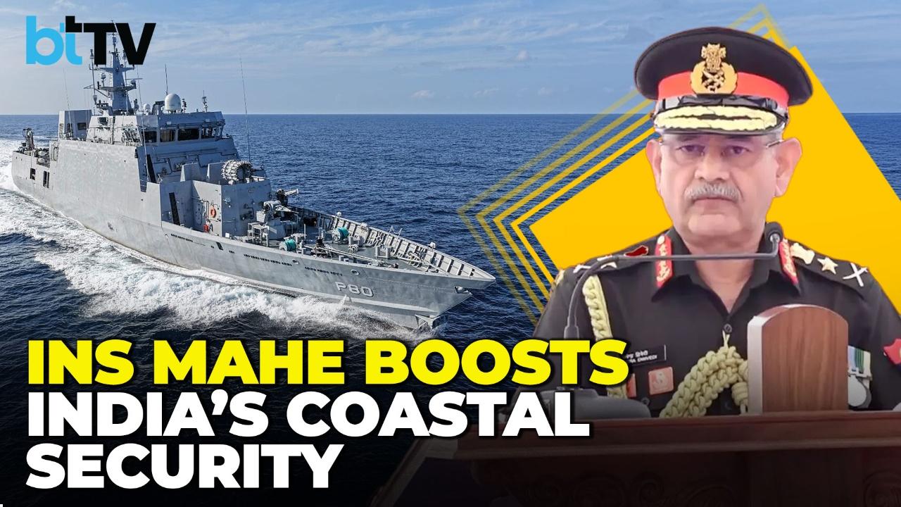 INS Mahe Commissioned: COAS Gen Dwivedi Hails Cochin Shipyard, Highlights India’s Naval