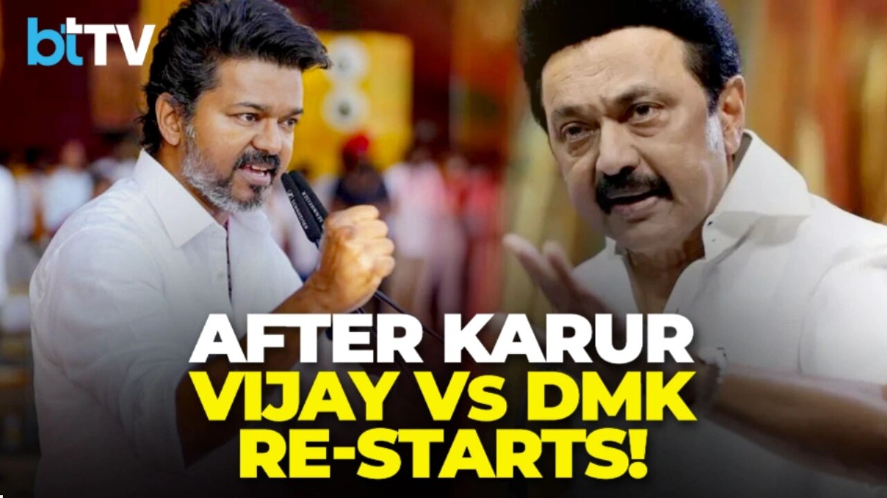 Vijay Breaks Silence After Karur Tragedy, Targets Stalin Government | TVK VS DMK Showdown Begins