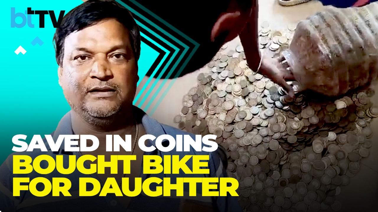 Tea Seller Fulfils Daughter’s Dream, Pays ₹1.1 Lakh In Coins For New Scooty