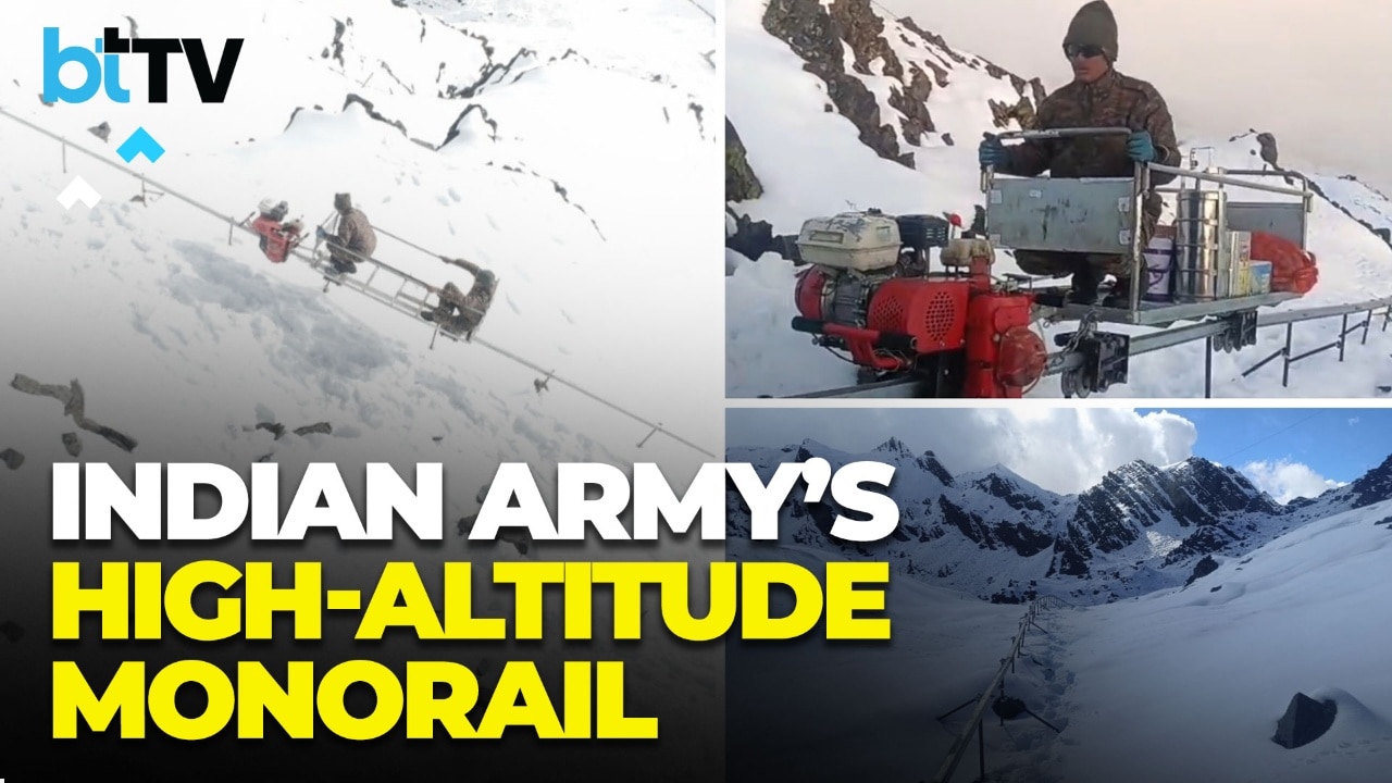 At 16,000 Ft: Indian Army Unveils Mono Rail System In Arunachal’s Extreme Terrain